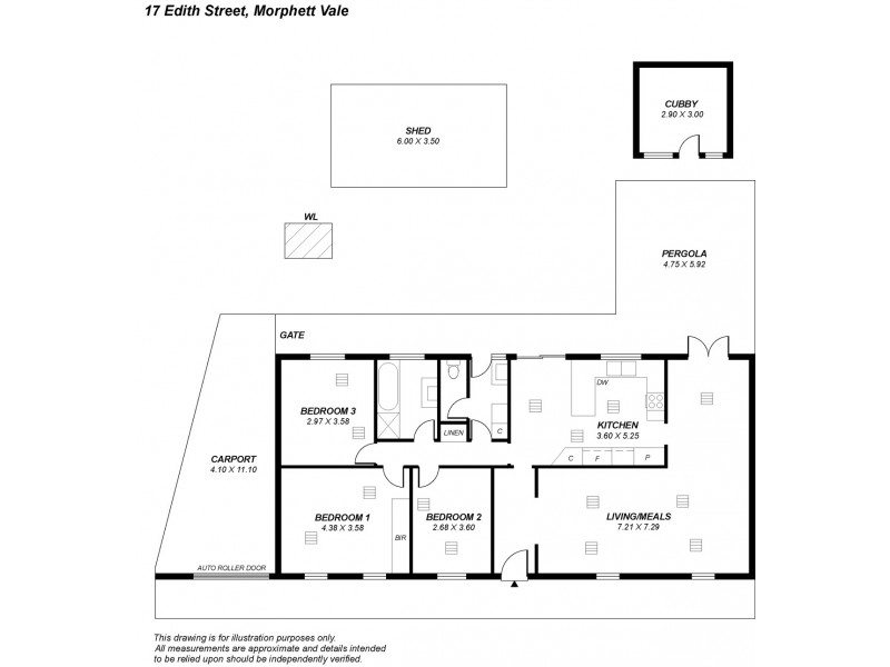 17 Edith Street, Morphett Vale SA 5162 Floorplan