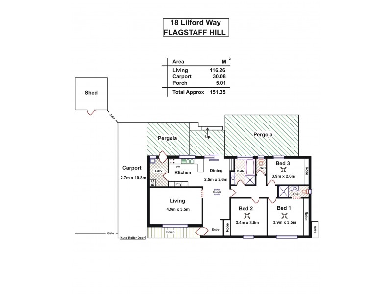 18 Lilford Way, Flagstaff Hill SA 5159 Floorplan