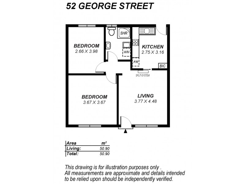 10/52 George Street, Clarence Park SA 5034 Floorplan