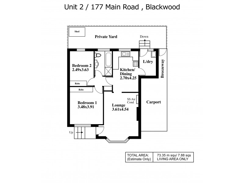 2/177 Main Road, Blackwood SA 5051 Floorplan