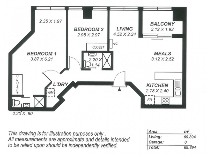 121/65 King William Street, Adelaide SA 5000 Floorplan