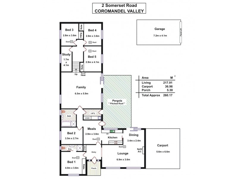 2 Somerset Road, Coromandel Valley SA 5051 Floorplan
