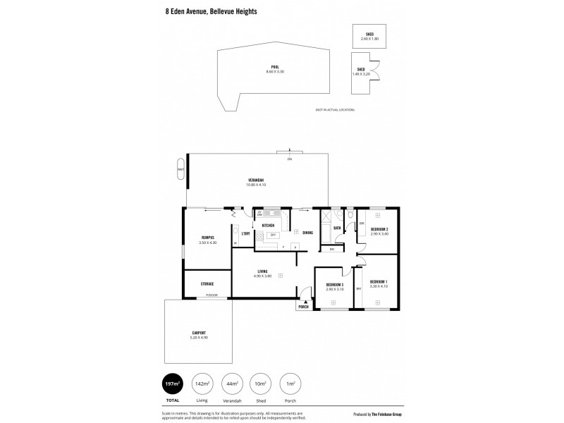 8 Eden Avenue, Bellevue Heights SA 5050 Floorplan