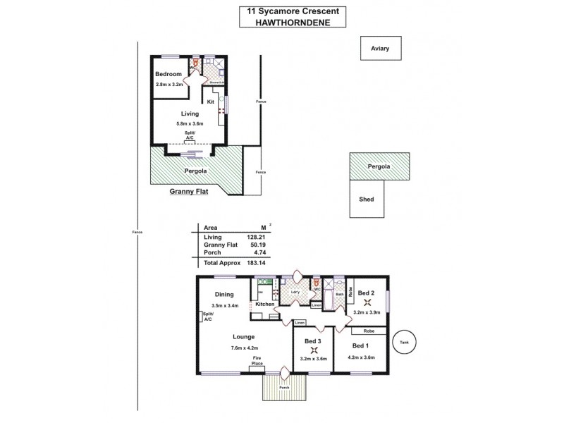 11 Sycamore Cres, Hawthorndene SA 5051 Floorplan