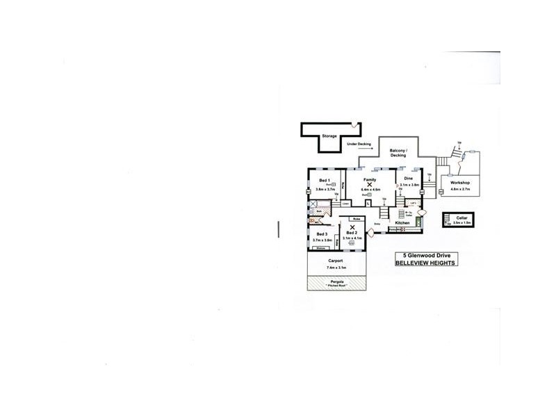 5 Glenwood Drive, Bellevue Heights SA 5050 Floorplan