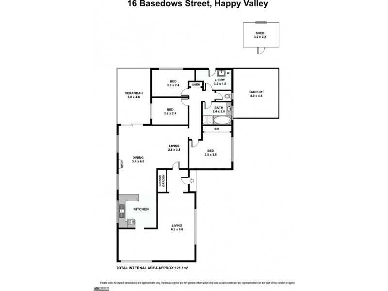 16 Basedows Street, Happy Valley SA 5159 Floorplan