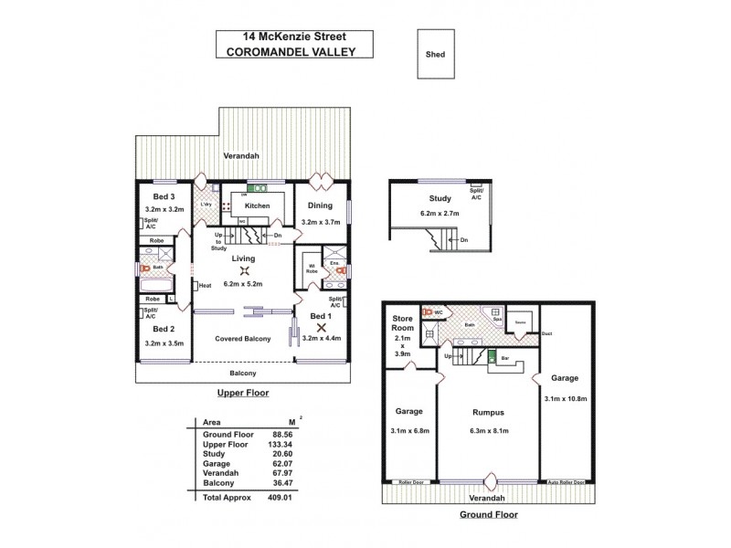 14 McKenzie Street, Coromandel Valley SA 5051 Floorplan