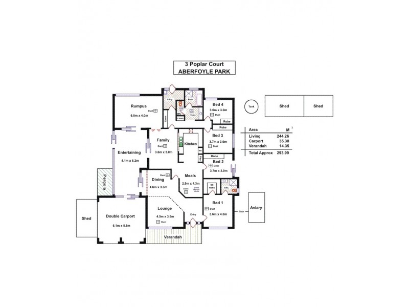 3 Poplar Court, Aberfoyle Park SA 5159 Floorplan