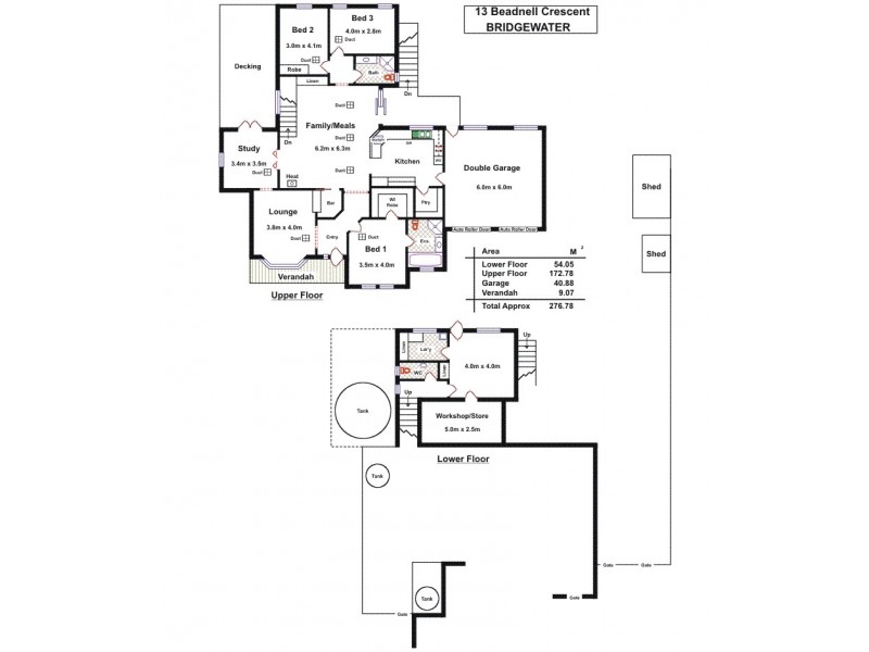 13 Beadnell Crescent, Bridgewater SA 5155 Floorplan