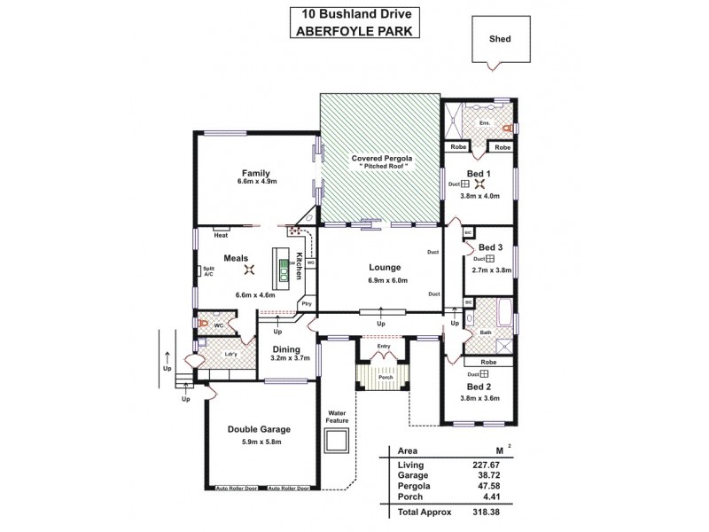 10 Bushland Drive, Aberfoyle Park SA 5159 Floorplan