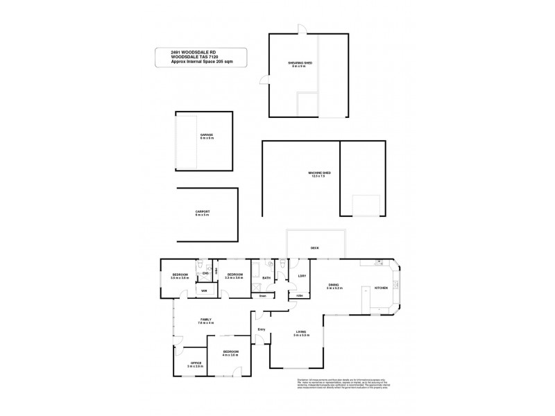 2491 Woodsdale Road, Woodsdale TAS 7120 Floorplan