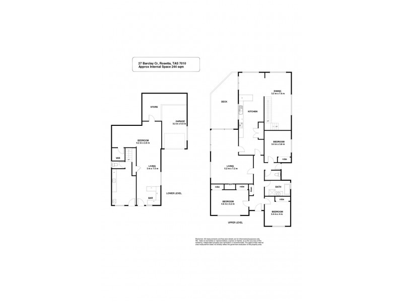 27 Barclay Crescent, Rosetta TAS 7010 Floorplan
