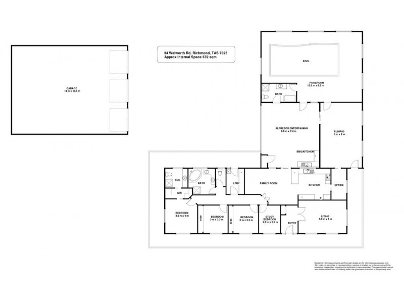 34 Walworth Road, Richmond TAS 7025 Floorplan