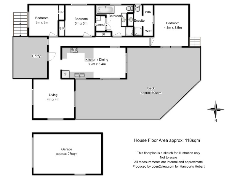 2 Bonnett Place, Mornington TAS 7018 Floorplan