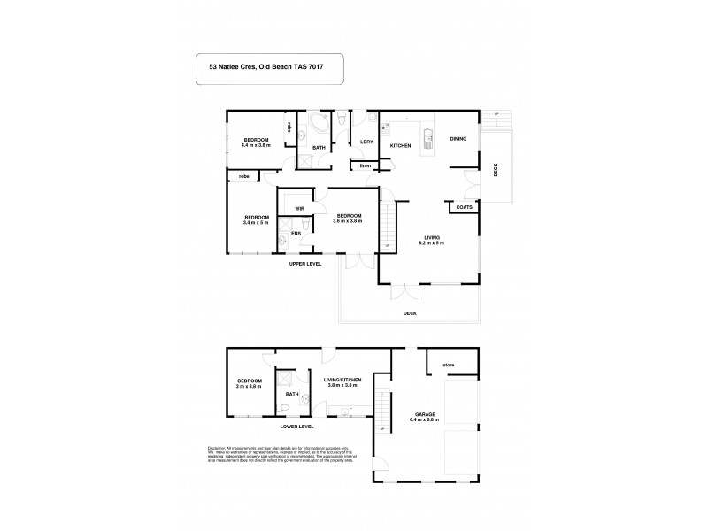 53 Natlee Crescent, Old Beach TAS 7017 Floorplan