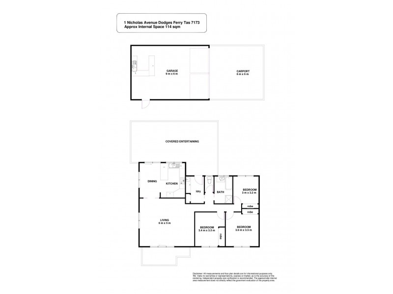 1 Nicholas Avenue, Dodges Ferry TAS 7173 Floorplan