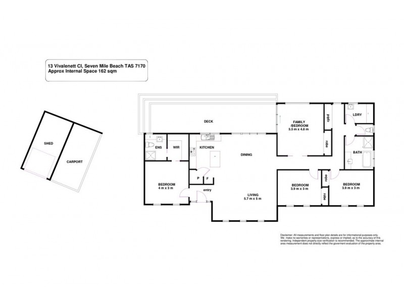13 Vivalenett Close, Seven Mile Beach TAS 7170 Floorplan