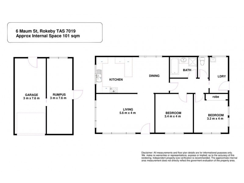 6 Maum Street, Rokeby TAS 7019 Floorplan