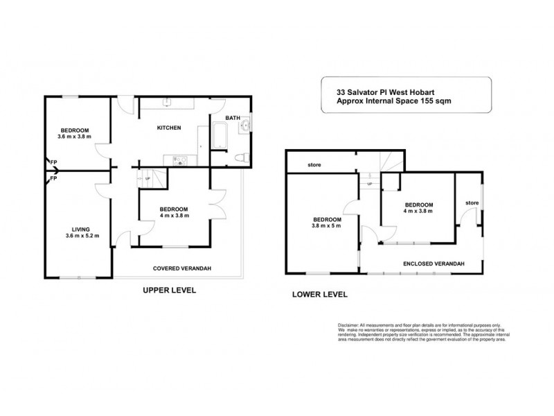 33 Salvator Place, West Hobart TAS 7000 Floorplan