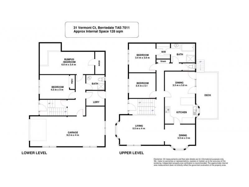31 Vermont Court, Berriedale TAS 7011 Floorplan