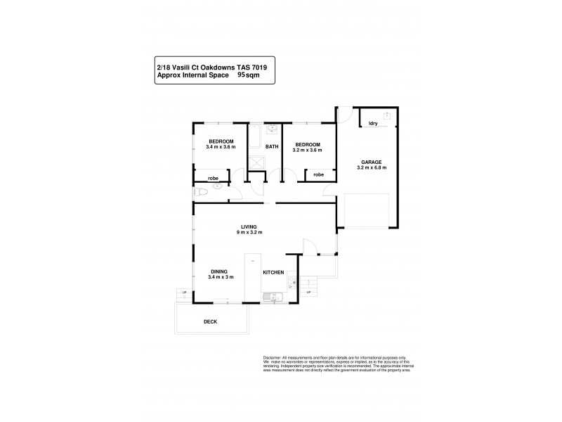 2-18 VASILI COURT, Oakdowns TAS 7019 Floorplan