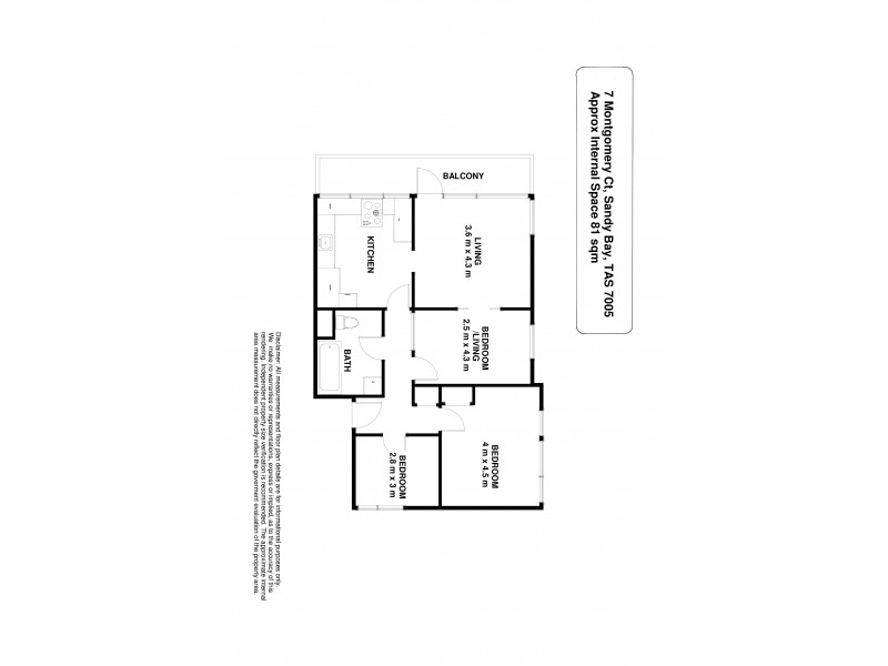 1-7 MONTGOMERY COURT, Sandy Bay TAS 7005 Floorplan