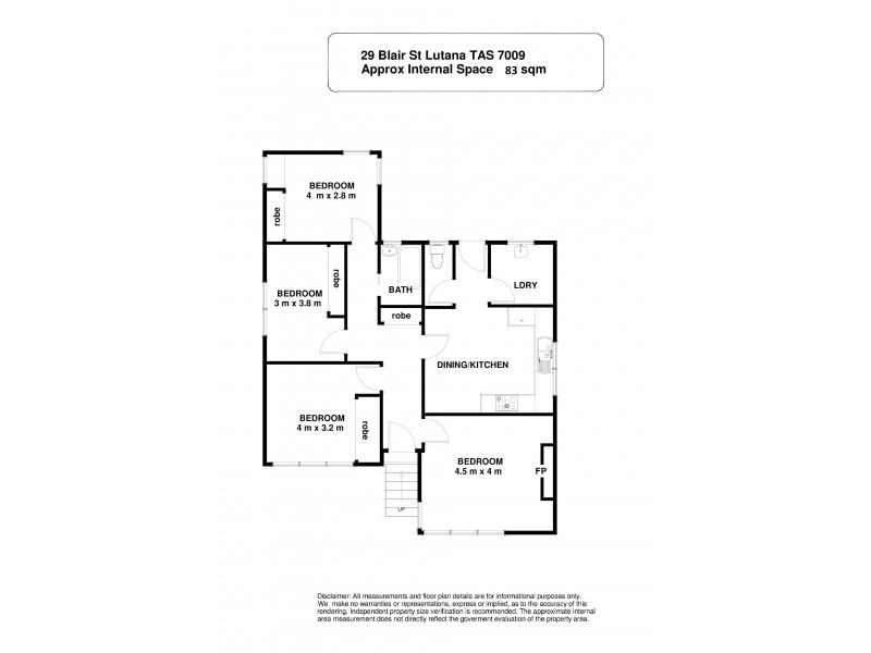 29 Blair Street, Lutana TAS 7009 Floorplan