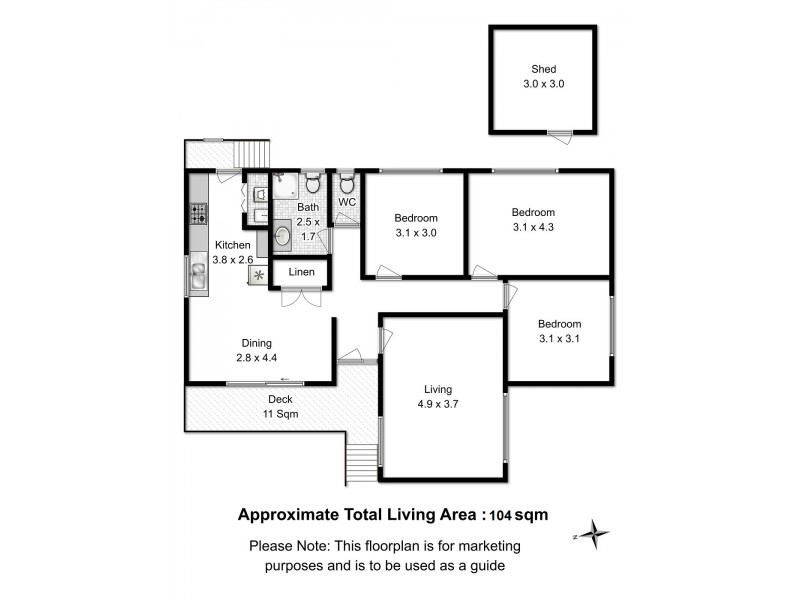 13 Inkerman Street, Triabunna TAS 7190 Floorplan