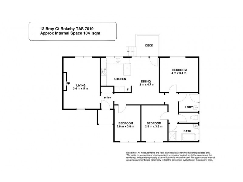 12 Bray Court, Rokeby TAS 7019 Floorplan