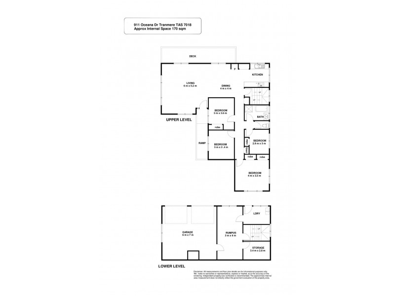 911 OCEANA DRIVE, Tranmere TAS 7018 Floorplan