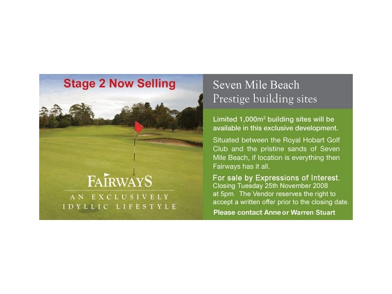 ‘Fairways’ – Woodhurst Road, Seven Mile Beach TAS 7170
