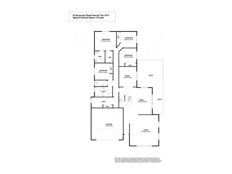 30 Burgundy Road, Howrah TAS 7018 Floorplan