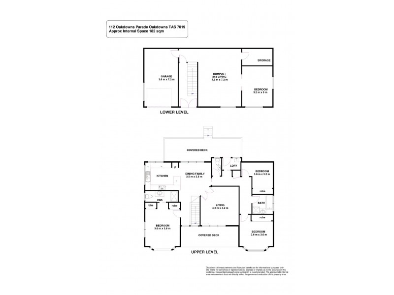 112 OAKDOWNS PARADE, Oakdowns TAS 7019 Floorplan