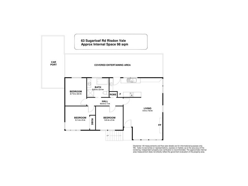 63 Sugarloaf Road, Risdon Vale TAS 7016 Floorplan