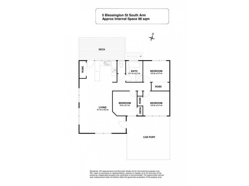 5 Blessington Street, South Arm TAS 7022 Floorplan