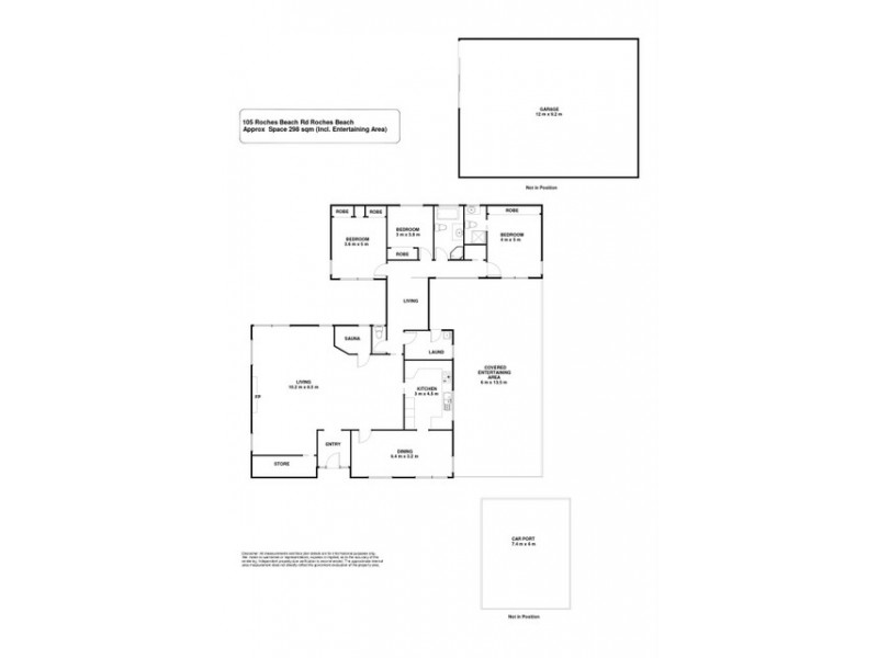 105 Roches Beach Road, Roches Beach TAS 7170 Floorplan