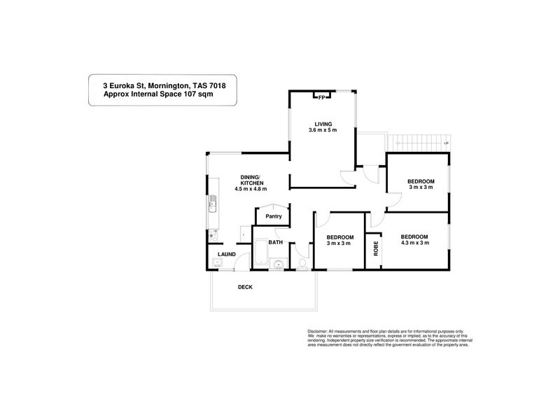 3 Euroka Street, Mornington TAS 7018 Floorplan