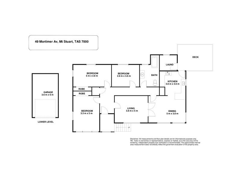 49 Mortimer Avenue, Mount Stuart TAS 7000 Floorplan