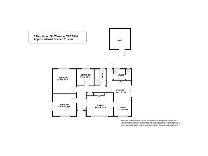 5 Resolution Street, Warrane TAS 7018 Floorplan