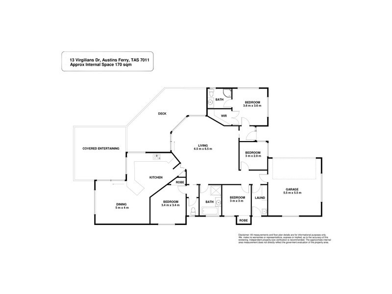 13 Virgilians Drive, Austins Ferry TAS 7011 Floorplan