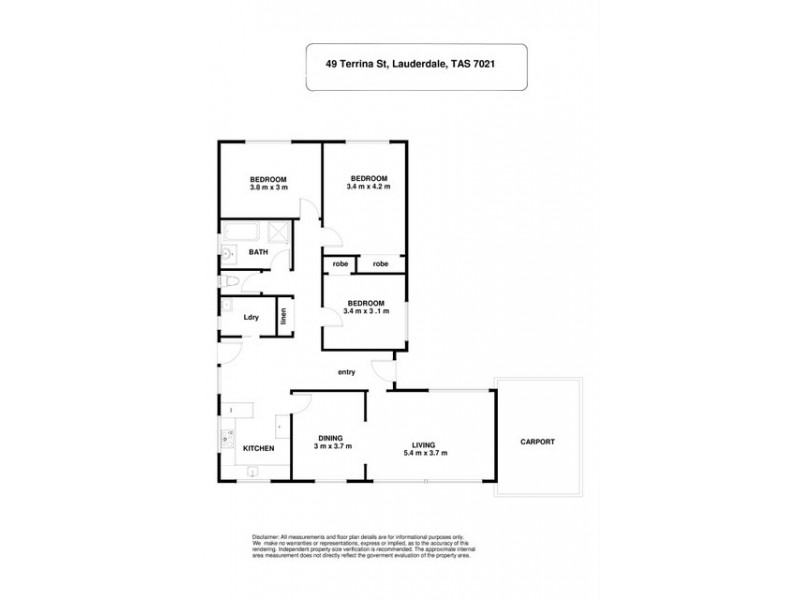 49 Terrina Street, Lauderdale TAS 7021 Floorplan