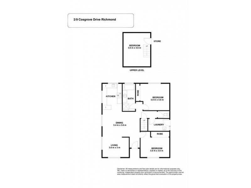 2/9 Cosgrove Drive, Richmond TAS 7025 Floorplan