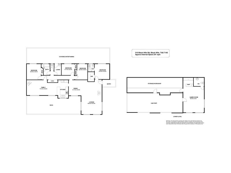 310 Black Hills Road, Black Hills TAS 7140 Floorplan