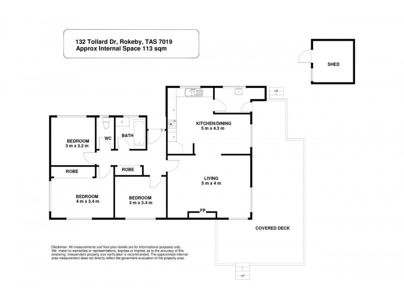 132 Tollard Drive, Rokeby TAS 7019 Floorplan