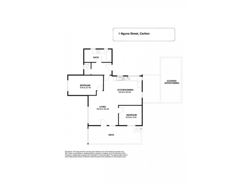 1 Nguna Street, Carlton TAS 7173 Floorplan