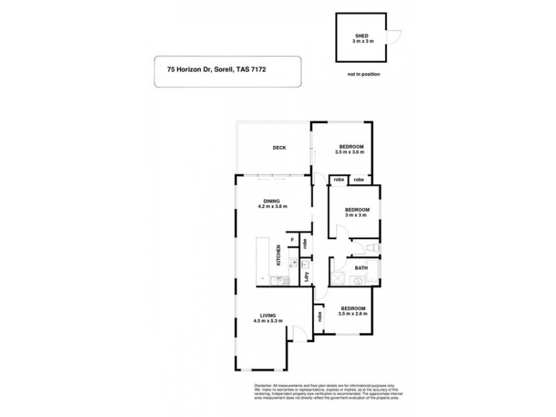 75 Horizon Drive, Sorell TAS 7172 Floorplan