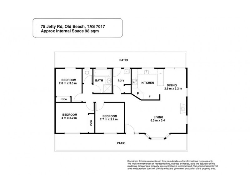 75 Jetty Road, Old Beach TAS 7017 Floorplan