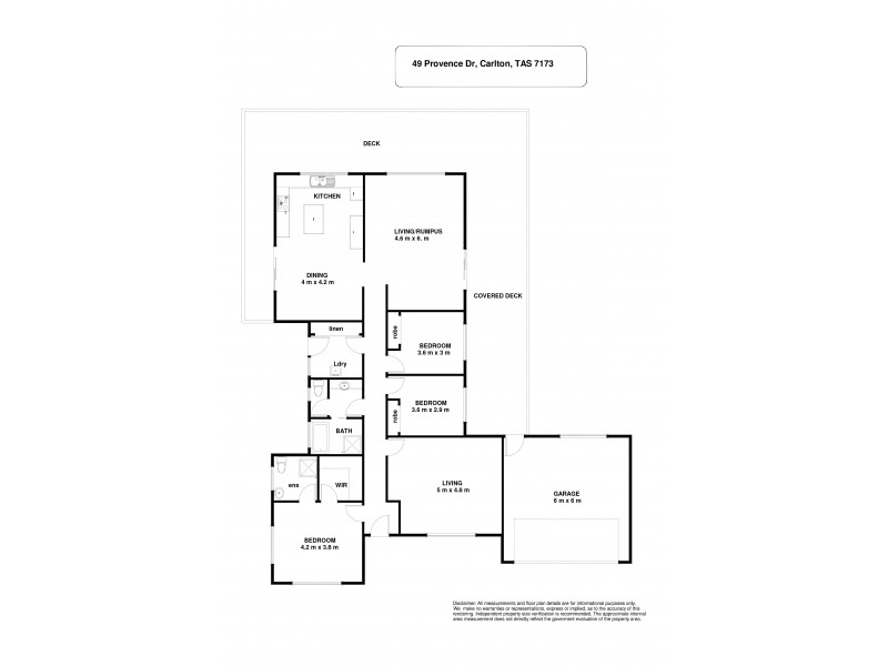 49 Provence Drive, Carlton TAS 7173 Floorplan