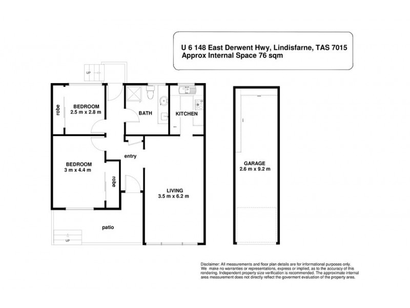 6/148 East Derwent Highway, Lindisfarne TAS 7015 Floorplan