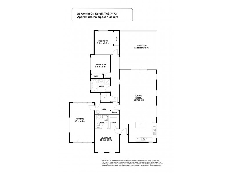 23 Amelia Court, Sorell TAS 7172 Floorplan